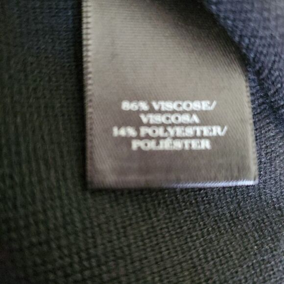 Ann Taylor Tunic Tank Top Womens XL Black Viscose Blend Round Neck Split Hem - Picture 14 of 15